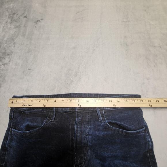 Bonobos Jeans Mens 34x26 Blue Dark Wash Stretch Denim 5-Pocket Zip Fly Casual - Picture 7 of 9